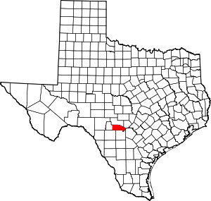 Bandera County location in Texas.