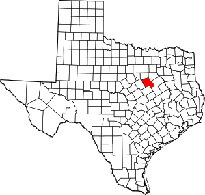 Hill County location in Texas.