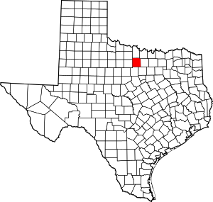 Jack County location in Texas.