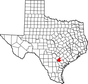 Karnes County location in Texas.