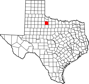 Knox County location in Texas.