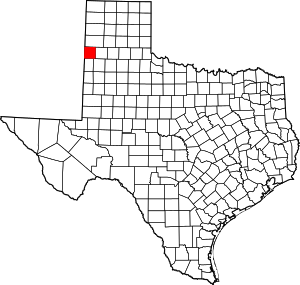 Parmer County location in Texas.