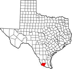 Starr County location in Texas.