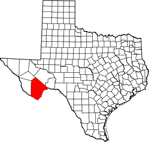 Brewster County location in Texas.