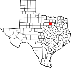 Tarrant County location in Texas.