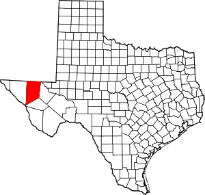Culberson County location in Texas.
