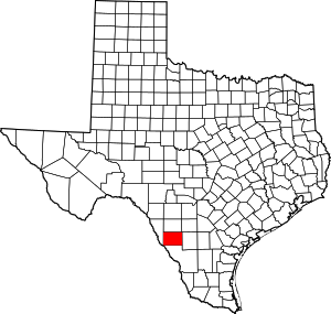 Dimmit County location in Texas.