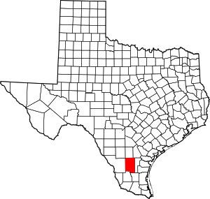 Duval County location in Texas.