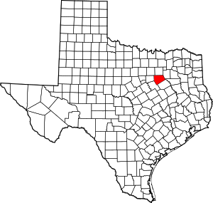 Ellis County location in Texas.