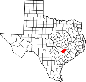 Fayette County location in Texas.