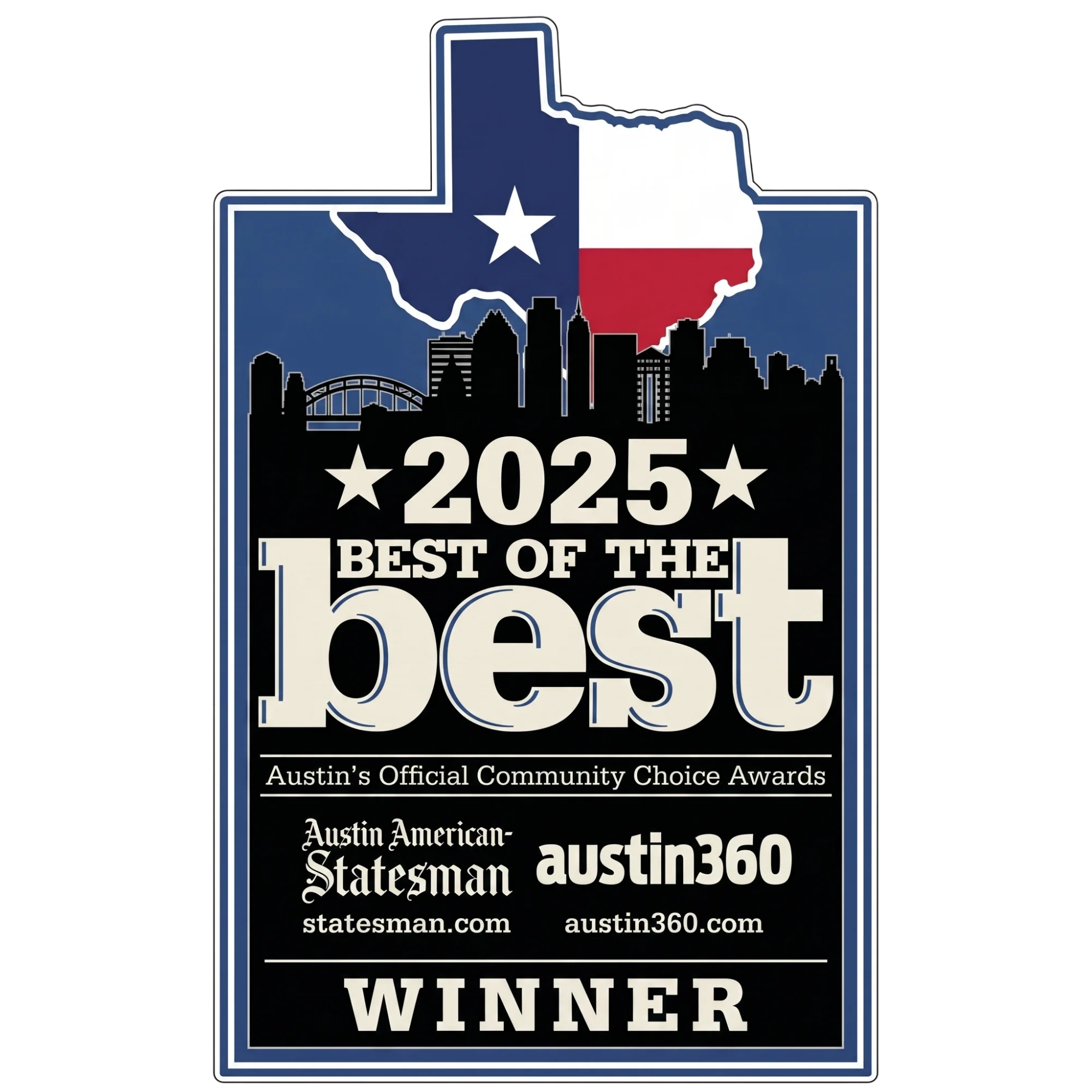 #1 Best Real Estate Company in Austin in 2025 by Austin American Statesman!